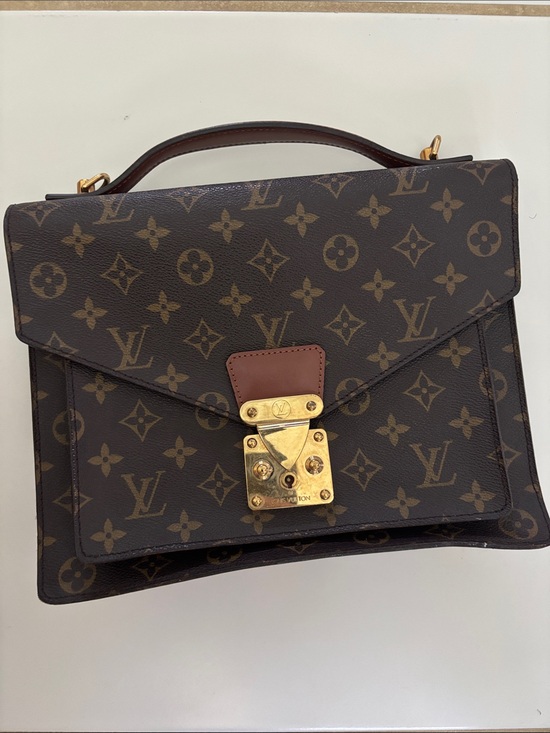 Louis Vuitton Handbags - Louis Vuitton Monceau 28 Monogram Canvas Satchel in Brown with Gold Hardware